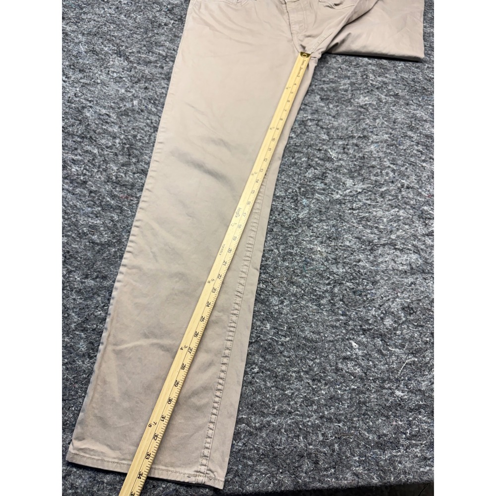 Calvin Klein Jeans Mens 34x34 Straight Leg Khaki Tan Cotton Stretch Pants - Picture 2 of 13